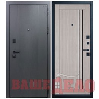 Дверь металлическая входная Balance Twin — Atum Pro 33 Stone Oak Black Gloss 860х2050