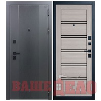 Дверь металлическая входная Balance Twin — Atum Pro 28 Stone Oak Black Gloss 860х2050